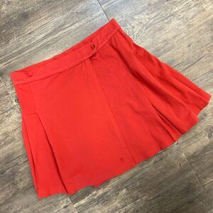 Roland Garros Paris Women Tennis Skirt Pleated Size 40 Cotton‎ Flaw* (461)